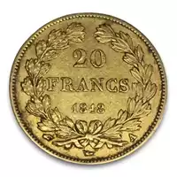 20 Franków Francuskich Louis Philippe I 1830-1848 rewers