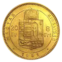 20 Franków Węgierskich, 8 Forintów rewers