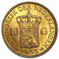 20 Guldenów holenderskich Wilhelmina rewers