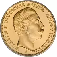 20 Marek niemieckich Wilhelm II - złota moneta