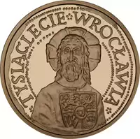 200 zł 1000 lecie Wrocławia 2000 - złota moneta
