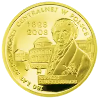 200 zł 180 lat bankowości centralnej w Polsce 2009 - złota moneta