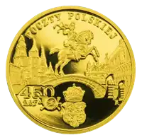 200 zł 450 lat Poczty Polskiej 2008 - złota moneta