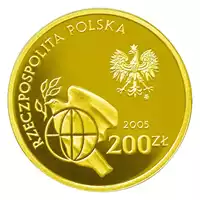 200 zł - 60 rocznica zakończenia II wojny światowej - 2005 awers