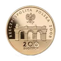 200 zł - 90. rocznica odzyskania niepodległości 2008 - złota moneta