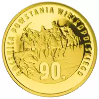 200 zł 90. rocznica Powstania Wielkopolskiego 2008 - złota moneta