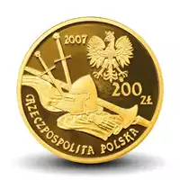 200 zł - Historia Jazdy Polskiej: Rycerz ciężkozbrojny XV w. 2007 rewers