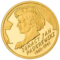 200 zł Ignacy Jan Paderewski 2011 - złota moneta