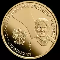 200 zł Zbigniew Herbert (1924-1998) 2008 awers