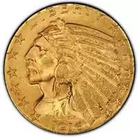 5 Dolarów Indian Head - złota moneta