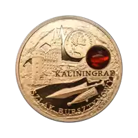 5 Dolarów Szlak Bursztynowy: Kaliningrad 2008 - złota moneta