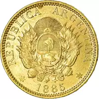 5 Pesos Argentyna - złota moneta