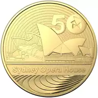 50-lecie Opery w Sydney 1 uncja 2023 złota moneta rewers