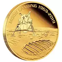 50. rocznica lądowania na Księżycu 2019 1 uncja 2019 - złota moneta