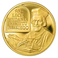 500 zł 500-lecie wydania Statutu Łaskiego 2006 - złota moneta
