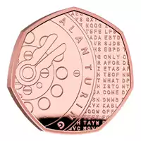 Alan Turing 2022 50p Proof - złota moneta