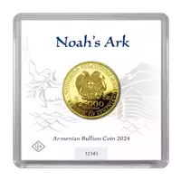 Arka Noego 1/2 uncji 2024 złota moneta awers-opakowanie