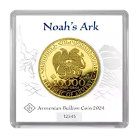 Arka Noego 1/4 uncji 2024 złota moneta awers-opakowanie