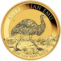 Australijski Emu 1 uncja 2018 awers