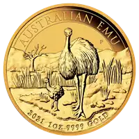 Australijski Emu 1 uncja 2021 - złota moneta