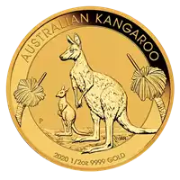 Australijski Kangur 1/2 uncji - złota moneta