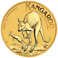 Australijski Kangur 1 uncja 2022 rewers