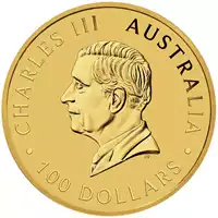Australijski Kangur 1 uncja 2024 złota moneta awers