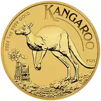Australijski Kangur 1 uncja 2024 złota moneta rewers