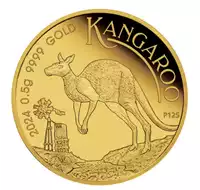 Australijski Kangur - Mini Roo 0,5 grama 2024 - złota moneta