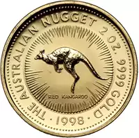 Australijski Kangur Nugget 2 uncje 1998 - złota moneta