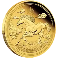 Australijski Lunar – Rok Konia 2014 1 uncja - złota moneta