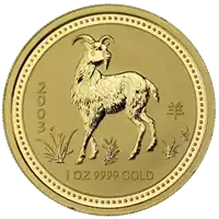 Australijski Lunar – Rok Kozy 2003 1 uncja - złota moneta