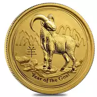 Australijski Lunar - Rok Kozy 2015 1/10 uncji - złota moneta
