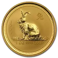 Australijski Lunar – Rok Królika 1999 1 uncja - złota moneta
