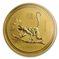 Australijski Lunar - Rok Małpy 2004 1 uncja - złota moneta