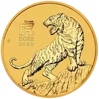 Australijski Lunar – Rok Tygrysa 2022 1/20 uncji - złota moneta