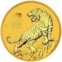 Australijski Lunar – Rok Tygrysa 2022 1/10 uncji - złota moneta