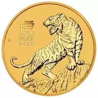 Australijski Lunar - Rok Tygrysa 2022 1/2 uncji - złota moneta