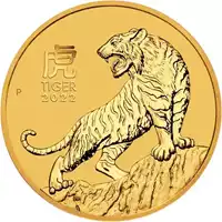 Australijski Lunar - Rok Tygrysa 2022 2 uncje - złota moneta