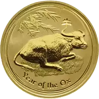 Australijski Lunar – Rok Wołu 2009 1 uncja - złota moneta