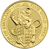 Bestie Królowej 2016: Lew Angielski 1 uncja - złota moneta
