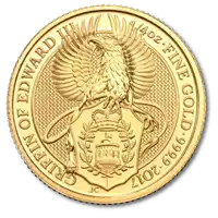 Bestie Królowej 2017: Gryf Edwarda III 1/4 uncji - złota moneta