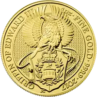 Bestie Królowej 2017: Gryf Edwarda III 1 uncja - złota moneta