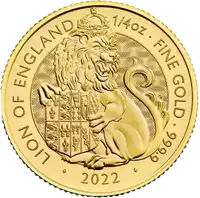 Bestie Tudorów: Lew Anglii 1/4 uncji 2022 - złota moneta