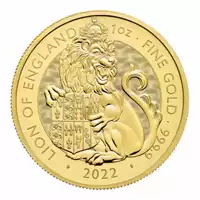 Bestie Tudorów: Lew Anglii 1 uncja 2022 - złota moneta