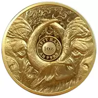 Big Five Bawół 1 uncja 2021 Proof złota moneta awers