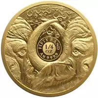 Big Five II Bawół 1/4 uncji 2023 Proof złota moneta awers