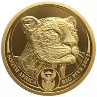 Big Five: Leopard 1 uncja 2023 Proof - złota moneta