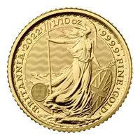 Britannia 1/10 uncji 2022 - złota moneta