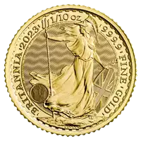 Britannia 1/10 uncji 2023 Królowa Elżbieta - złota moneta
